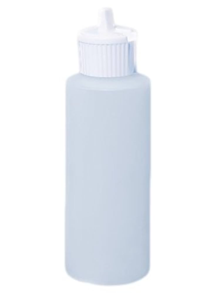 4 Oz Natural Plastic Cylinder Bottles with Flip Top Pour